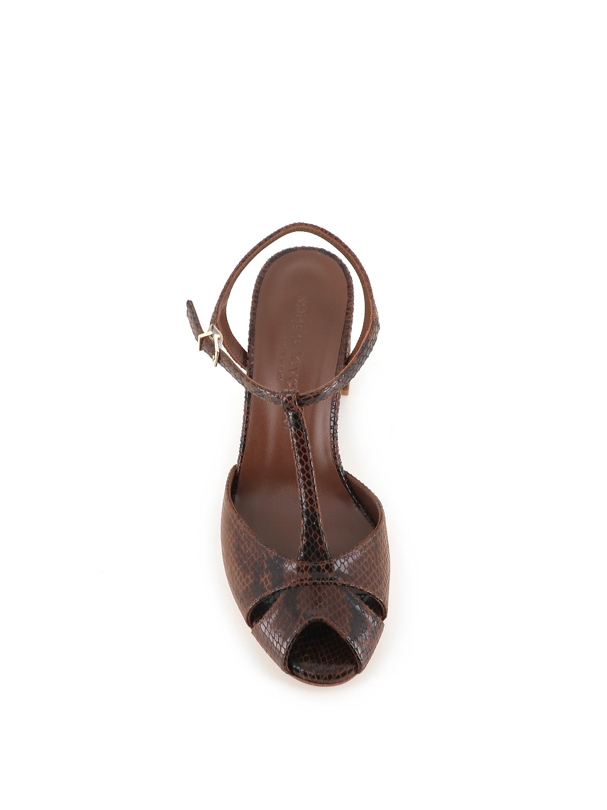  Sergio Levantesi Sandalo Giselle 6 Pitone Nero Donna - 4