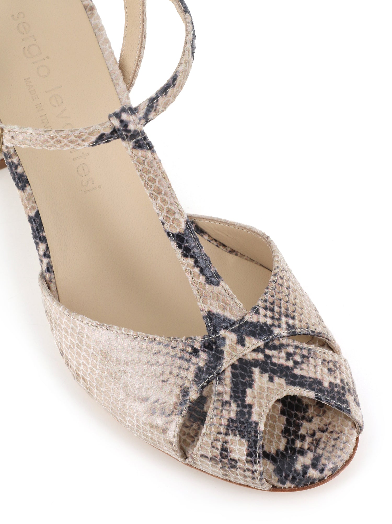  Sandal Giselle 6 Pitone Sergio Levantesi Donna Pattern - 5
