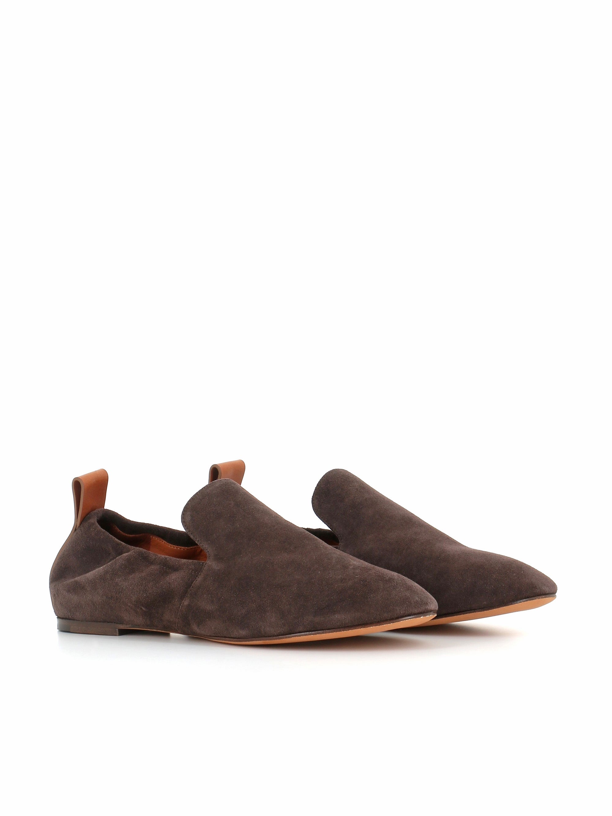  Slipper Lanvin Donna Marrone - 2