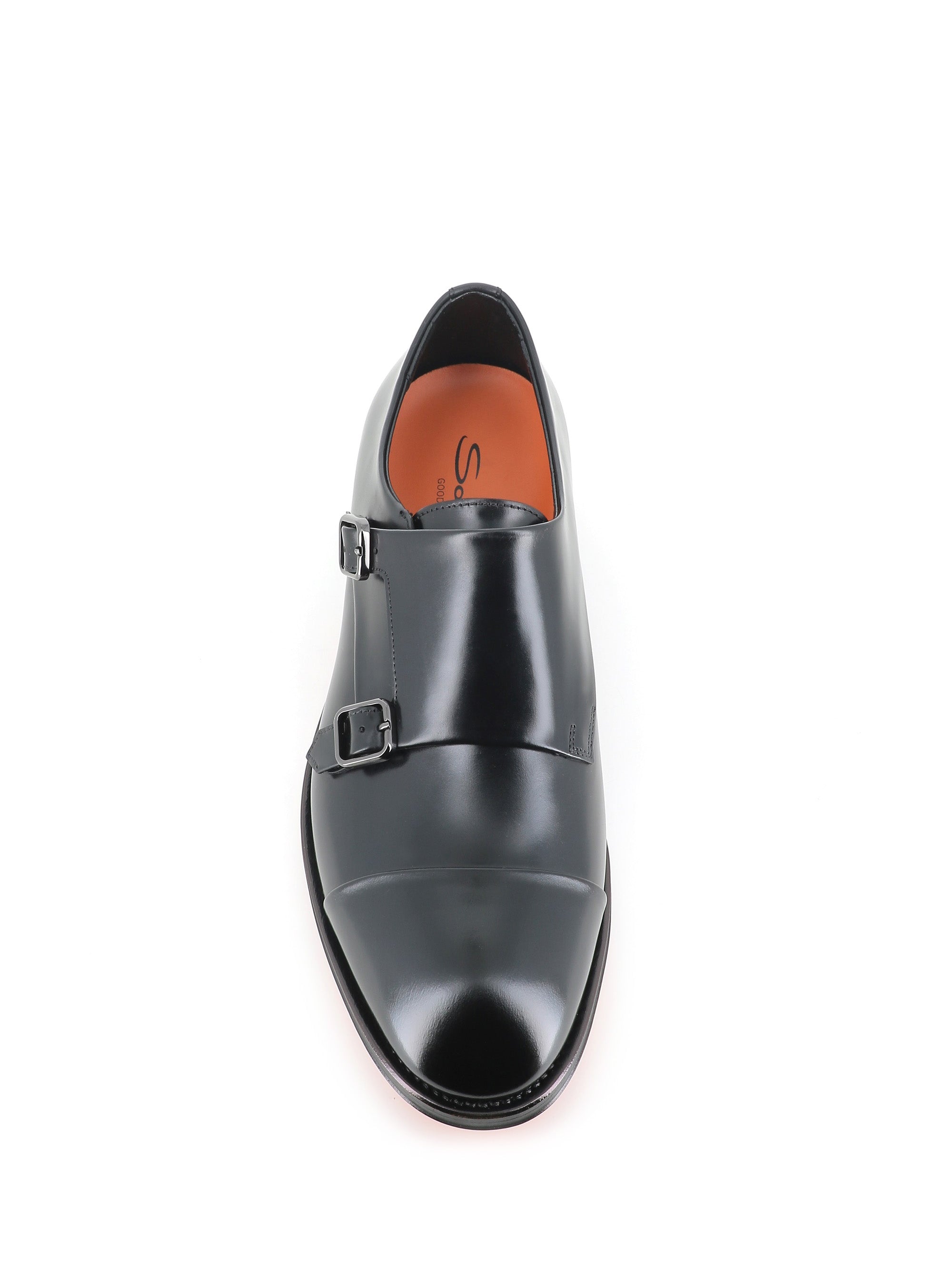  Double Monk Santoni Uomo Nero - 4