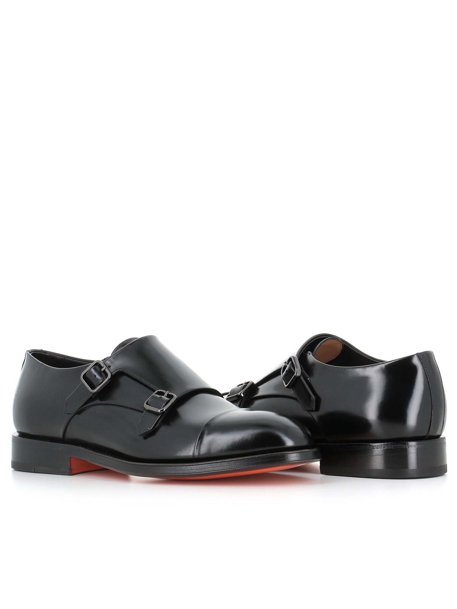  Double Monk Santoni Uomo Nero - 2