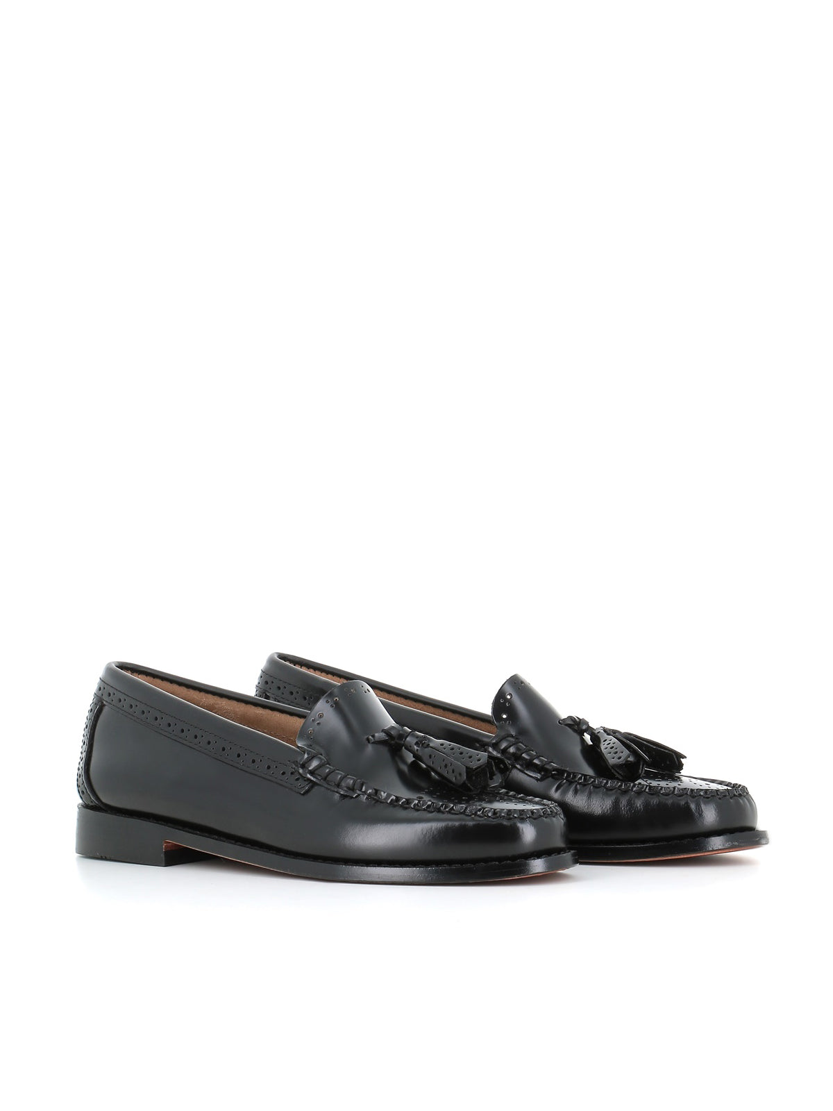  Estrelle Brogue Tassels Loafers Weejuns By G.h Bass & Co. Donna Nero - 1