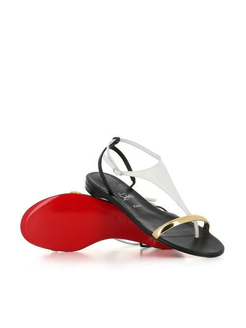 Christian Louboutin Sandalo Athinita Flat Nero Donna