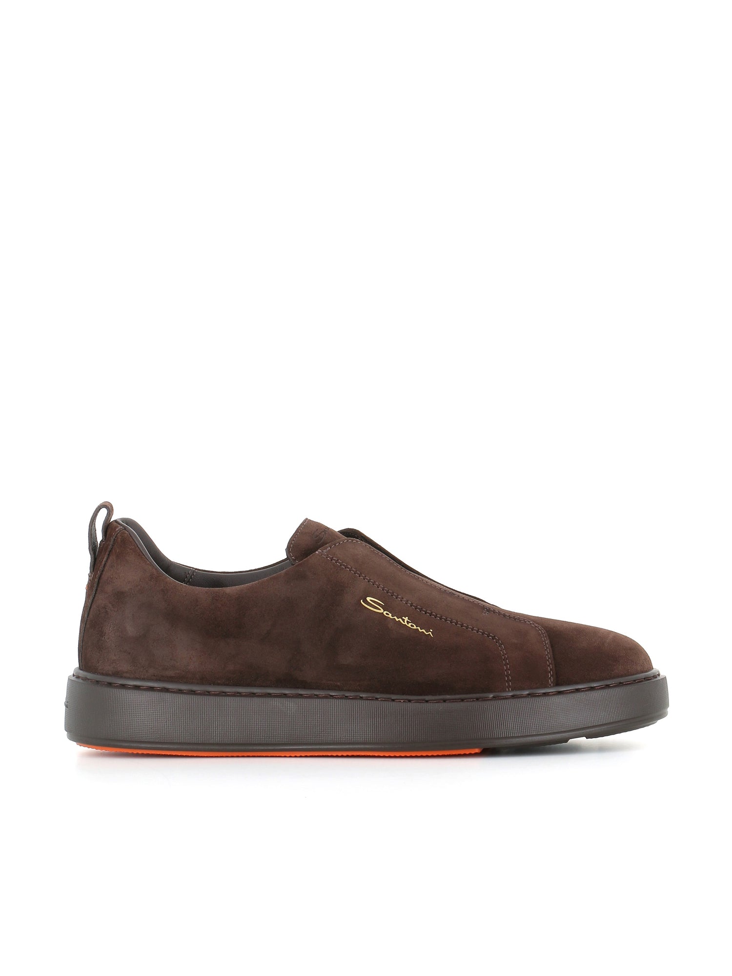 Santoni Sneaker Victor Marrone Uomo Testa Di Moro Tassinari Shoes