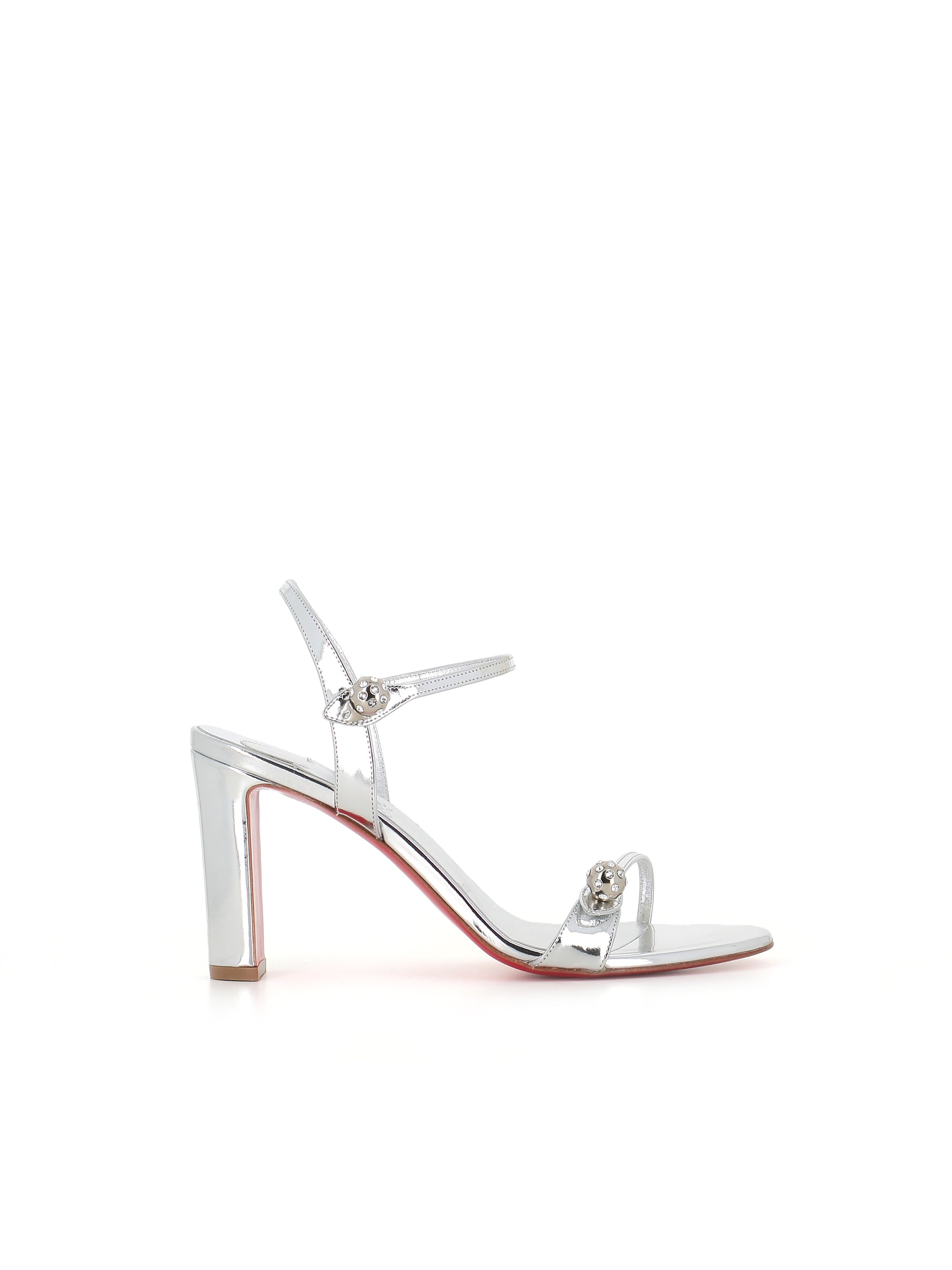  Sandal Atmospheria 85 Christian Louboutin Donna Argento - 1