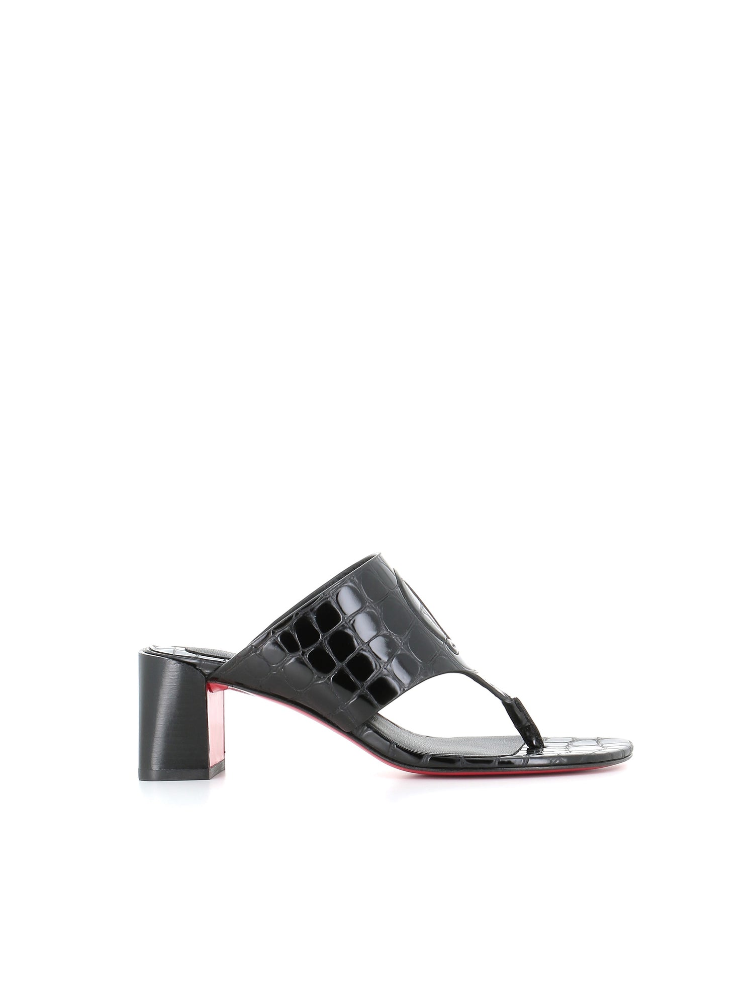  Mule Cl Tong Amule 55 Christian Louboutin Donna Nero - 1