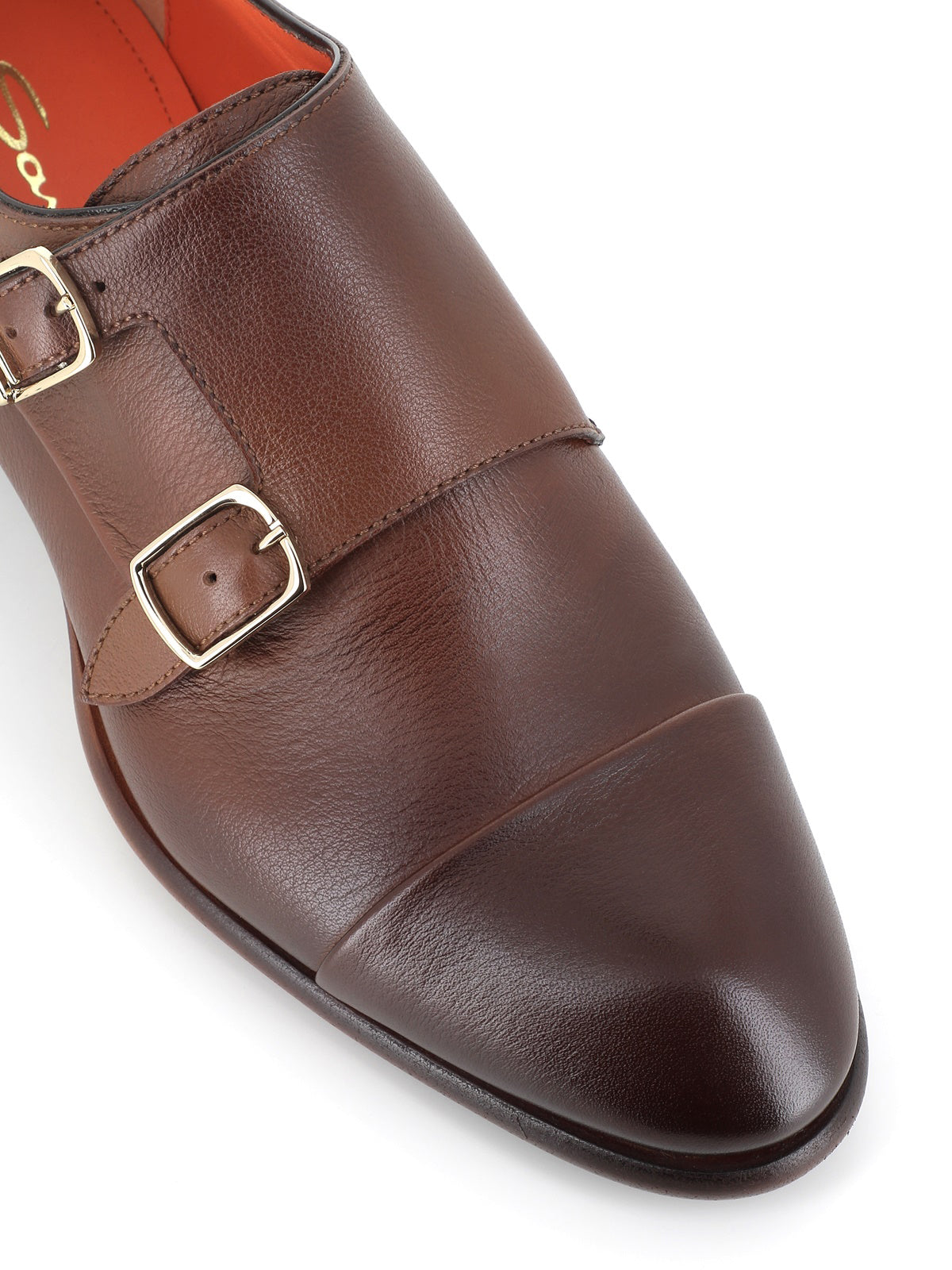  Santoni Doppia Fibbia Marrone Donna - 5