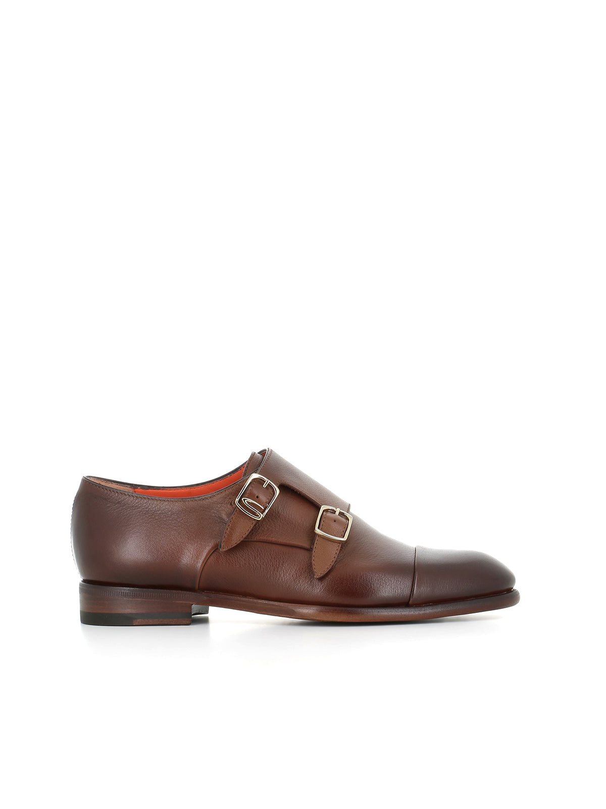  Santoni Doppia Fibbia Marrone Donna - 1