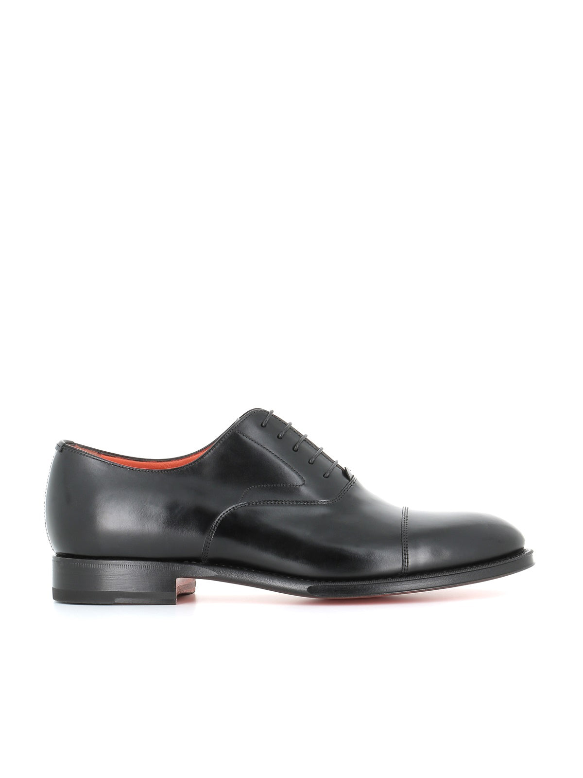  Classic Oxford Shoes Santoni Uomo Nero - 1