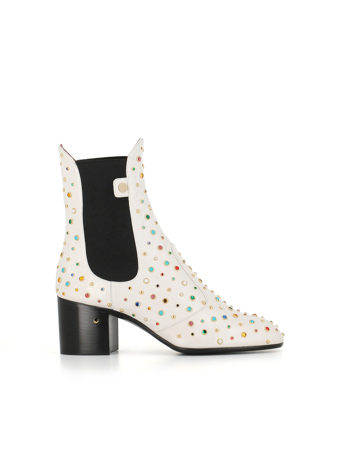  Boot Angie Multicolor Studs Laurence Dacade Donna Bianco - 1