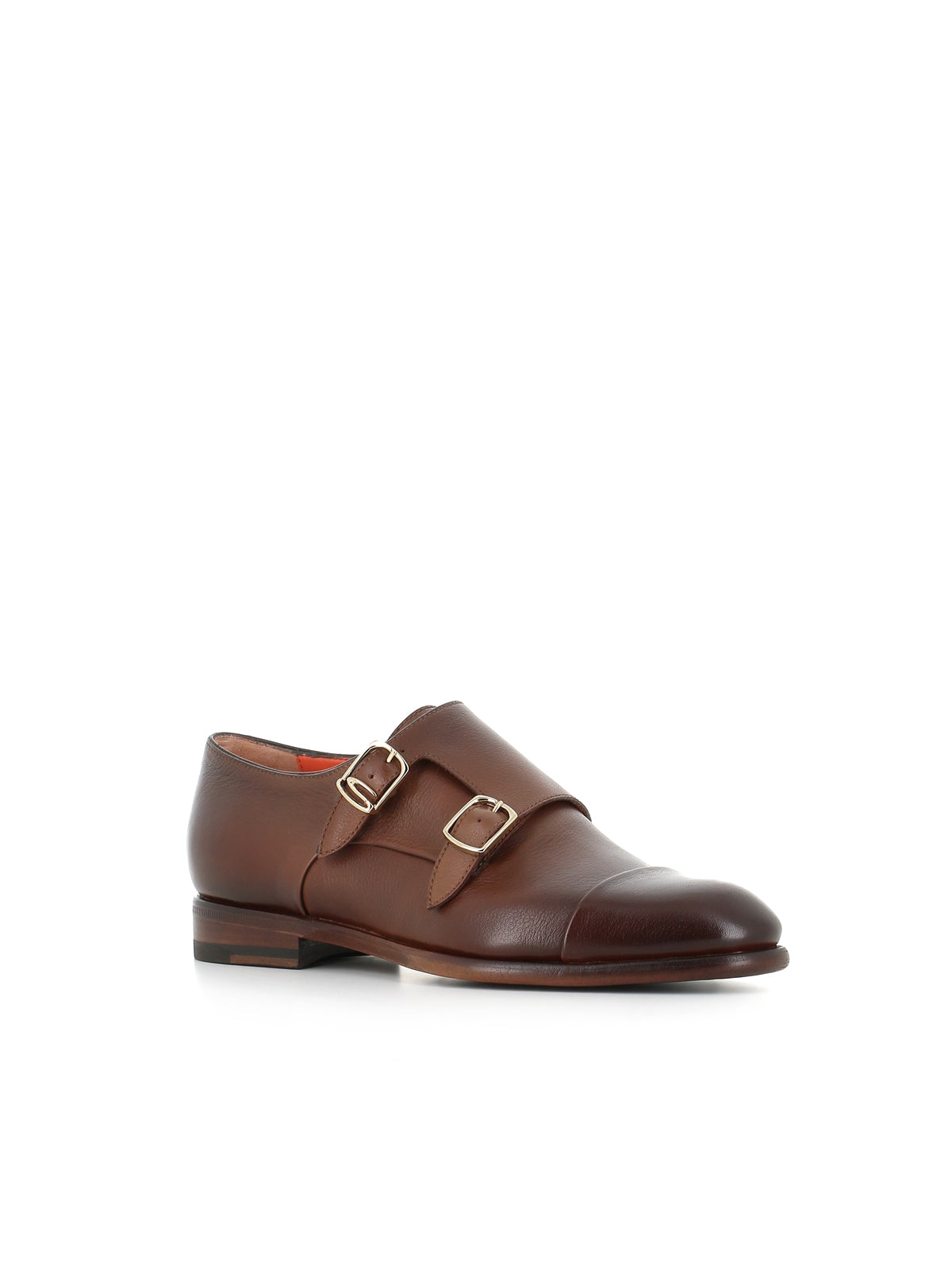 Santoni Doppia Fibbia Marrone Donna - 3