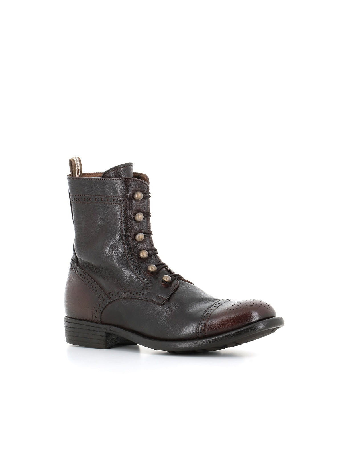  Lace-up Boot Calixte/023 Officine Creative Donna Marrone - 3